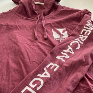American Eagle Graphic Hoodie T-shirt Size S